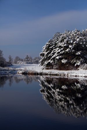 A Pond Snow Scene - Green Ridge State Forest