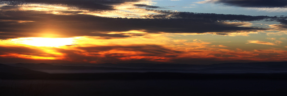 Western Sky Sunset Panorama